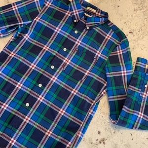 Abercrombie kids boys plaid button down shirt.
